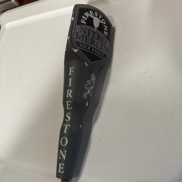 Firestone Walker Brewing Beer Tap Handle Nitro Merlin Milk Stout California - Picture 3 of 5
